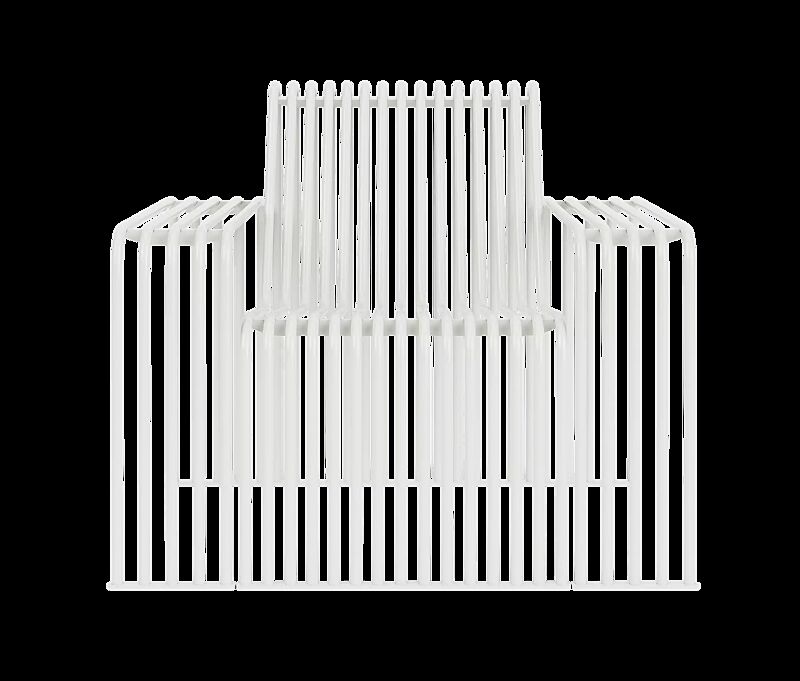 Lounge Couch ANZIO, 1-Sitzer, Breite 900 mm, in RAL 9003 signalweiß