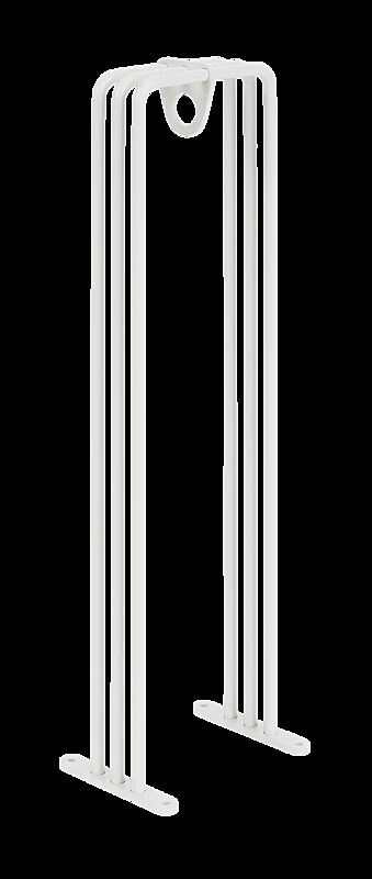 Anlehnbügel ANZIO, Breite 268 mm, in RAL 9003 signalweiß