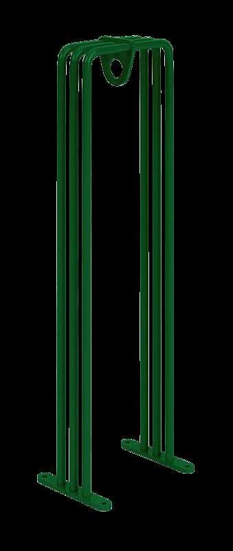 Anlehnbügel ANZIO, Breite 268 mm, in RAL 6029 minzgrün