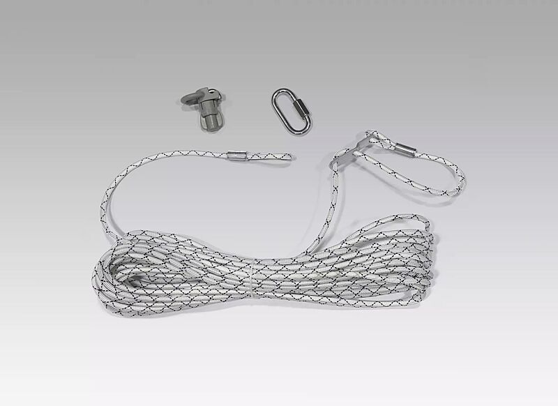 Hissseil für außenliegende Hissvorrichtung inkl. Seilkupplung und Fahnenbefestigung