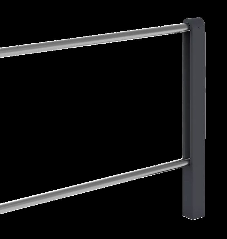 Geländersystem BARR zum Einbetonieren, mit Rundkopf, Anbaueinheit