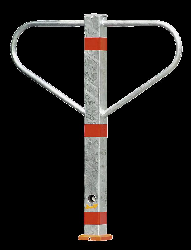 Durchgangssperre BARCELONA zum Einbetonieren, mit Dreikantschloss