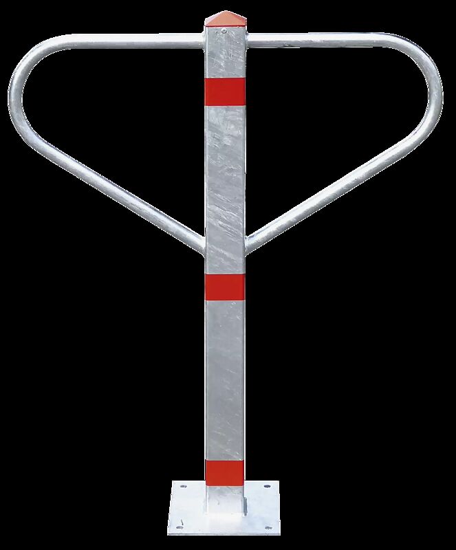 Durchgangssperre BARCELONA mit Abschlusskappe aus rotem Kunststoff, zum Aufdübeln