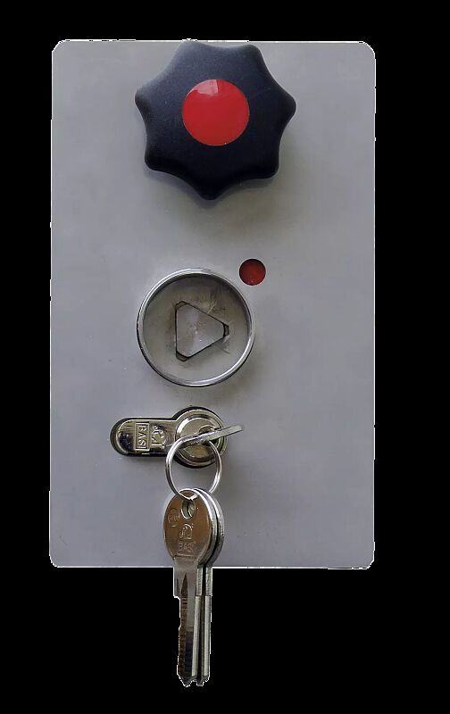 Schlosskasten mit Profilzylinderschloss und Dreikantschloss