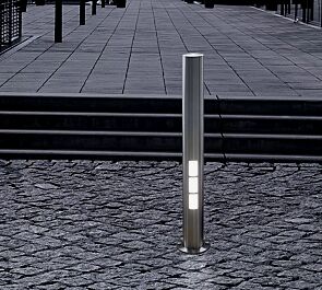 Pollerleuchte JETTE aus Edelstahl