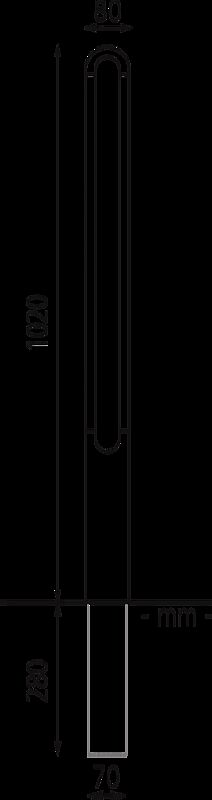 Poller BARR zum Einbetonieren, Rundkopf