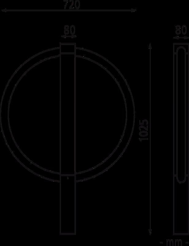 Anlehnbügel BARR zum Aufdübeln, Flachkopf