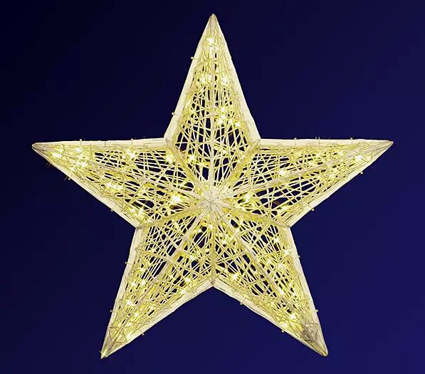 3D-Fiberglasstern SANTA CLAUS, Ø 1000 mm