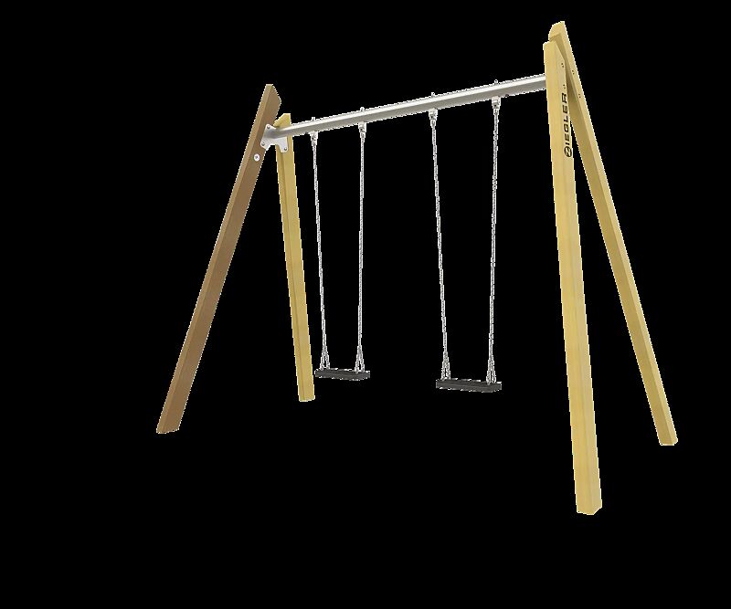 Doppelschaukel FLOS mit 2 Standard-Sicherheitsschaukelsitzen