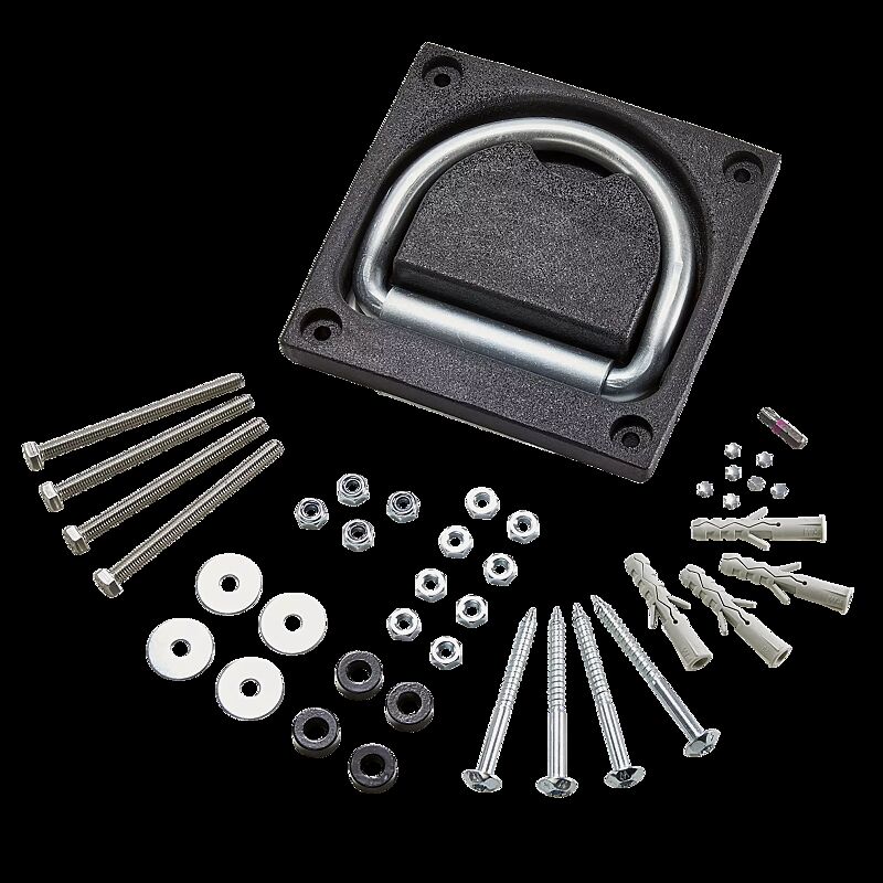 Anschließbügel MATARO zum Aufdübeln, Einbau bodenbündig