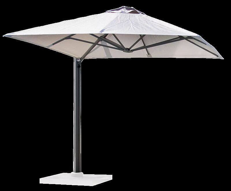 Freiarmschirm SINGLE POLE, quadratisch, zum freien Aufstellen