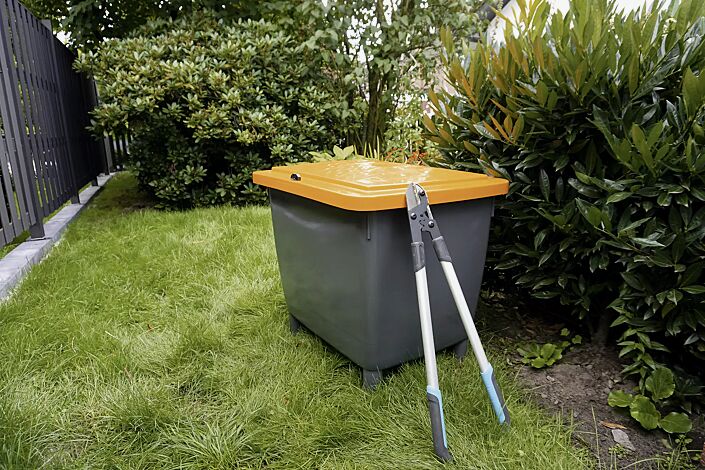 Streugutbehälter BACKUP, 400 Liter, in grau<br>