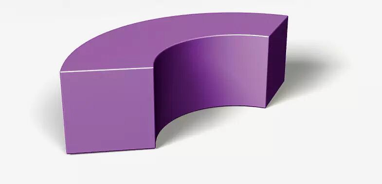 Sitzbank CIRCLE in RAL 4008 signalviolett