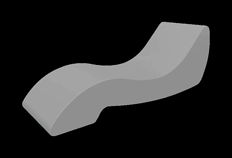 Liegebank LOUNGER RELAX in RAL 7001 silbergrau