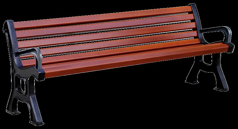 Sitzbank VALENTINO mit Armlehnen, mit Fichtenholzbelattung