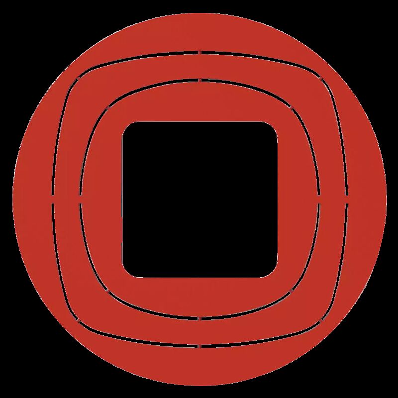 Baumschutzrost EL PASO, Außendurchmesser 1190 mm, in RAL 3000 feuerrot