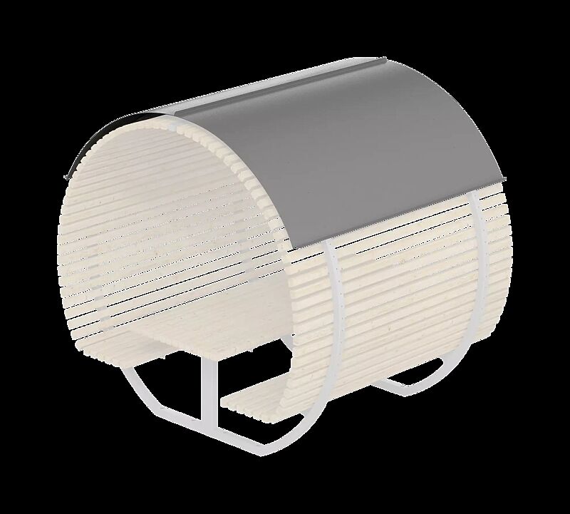 Stahlblech-Abdeckung als Regenschutz