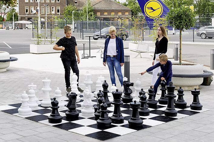 XXL Schach Spiel, Outdoorspiel 1,58 x 1,58 m