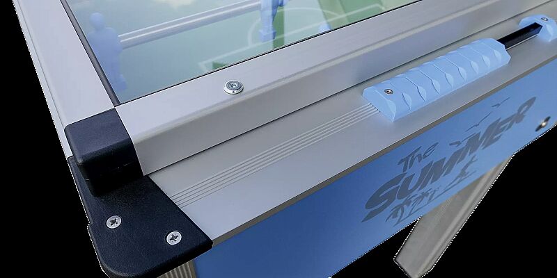 Outdoor Kickertisch NURGAS mit Glasabdeckung