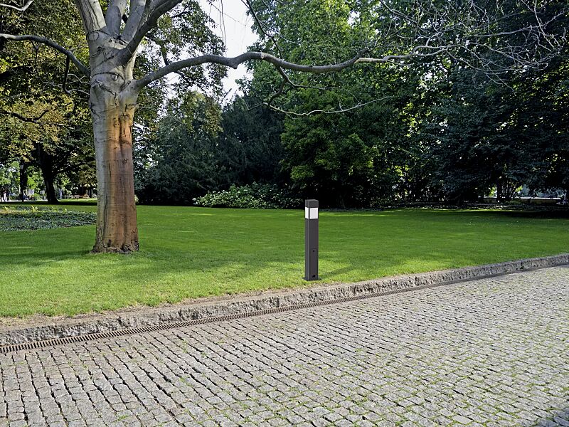 Pollerleuchte ASCO in RAL 7016 anthrazitgrau