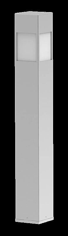 Pollerleuchte PORNIC zum Aufdübeln, mit kleinem LED-Modul, Edelstahl geschliffen