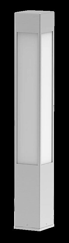 Pollerleuchte PORNIC zum Aufdübeln, mit großem LED-Modul, Edelstahl geschliffen