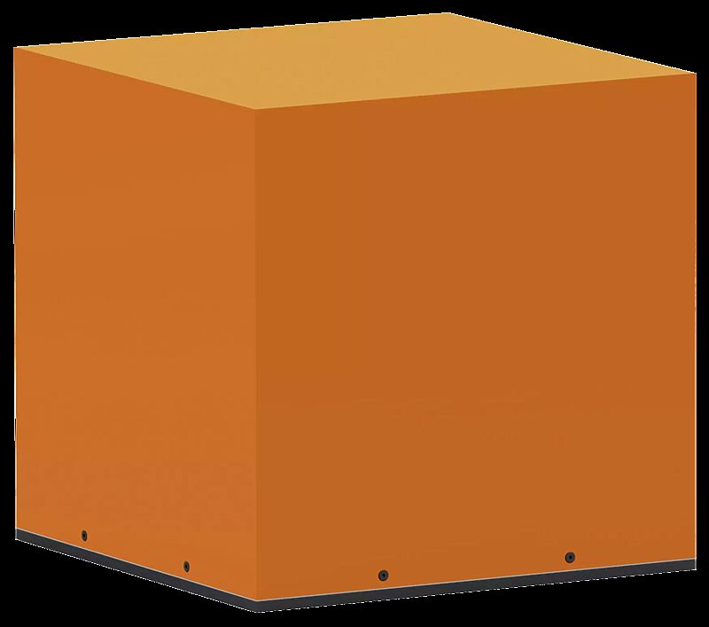 Pollerleuchte MENEN in Folienfarbe verkehrsorange