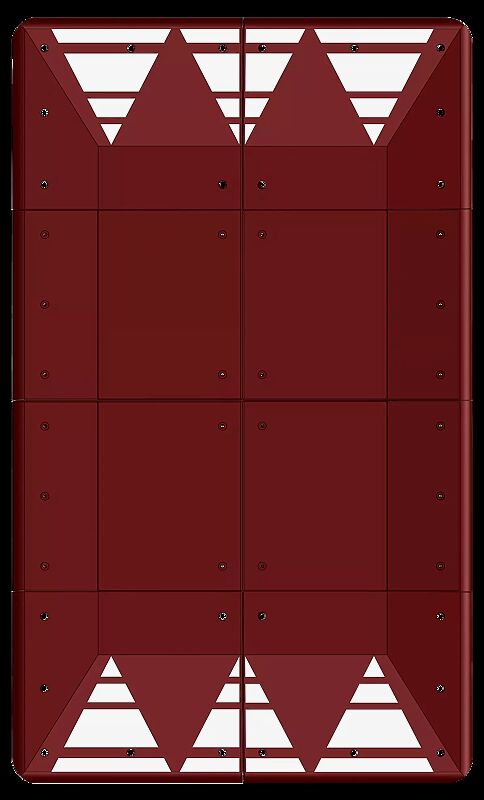 Euronormkissen NONZA, 8-teilig, in rotbraun