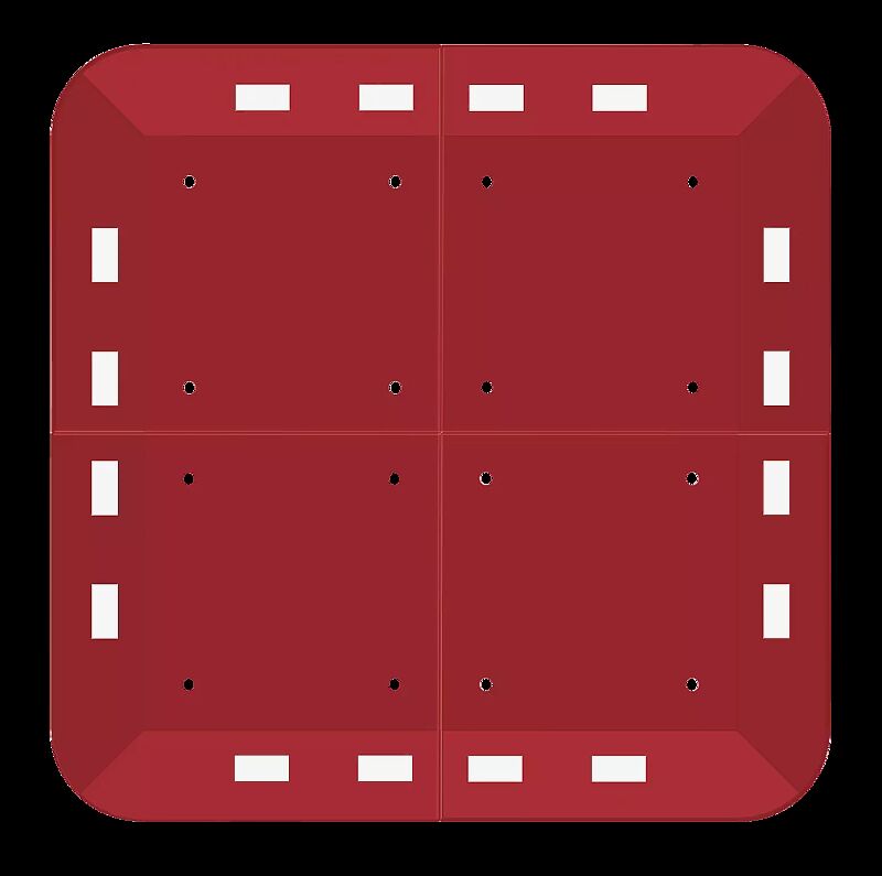 Temposchwelle BERLINER KISSEN, 4-teilig, rotbraun