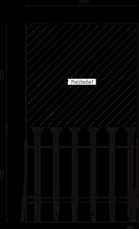 Doppelstock-Fahrradparksystem EASYLIFT CAPACITY 12 Stellplätze