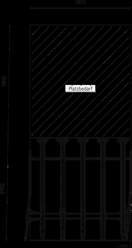 Doppelstock-Fahrradparksystem EASYLIFT CAPACITY-E mit Lademöglichkeit für E-Bikes, 10 Stellplätze