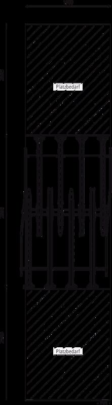 Doppelstock-Fahrradparksystem EASYLIFT CAPACITY-E mit Lademöglichkeit für E-Bikes, 16 Stellplätze