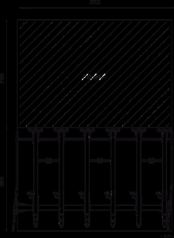 Doppelstock-Fahrradparksystem EASYLIFT PREMIUM 12 Stellplätze