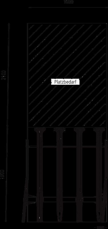Doppelstock-Fahrradparksystem EASYLIFT PREMIUM-E  mit Lademöglichkeit für E-Bikes, 8 Stellplätze