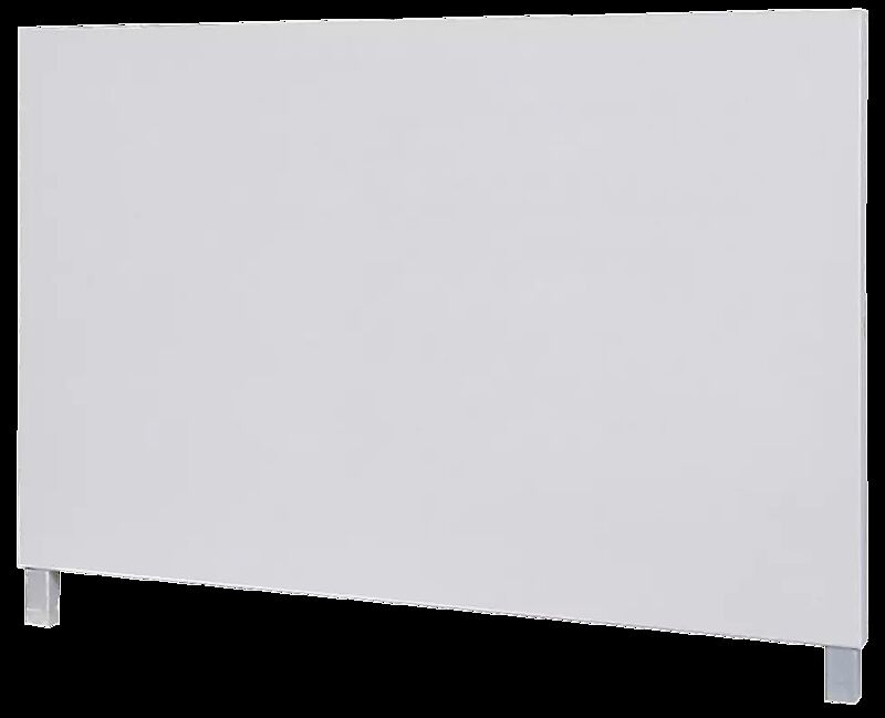 Leit- und Orientierungsstele GUIDE, Querformat, Aluminiumverbundplatten in RAL 9006 weißaluminium