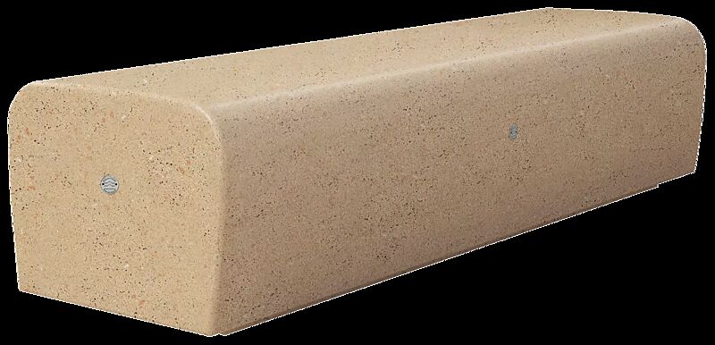 Sitzbank ONDA aus rekonstituiertem Marmor, Sitzfläche geschliffen, in veneziano