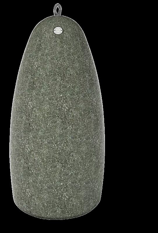 Poller PLUTONE aus rekonstituiertem Marmor gestockt, in grün alpi