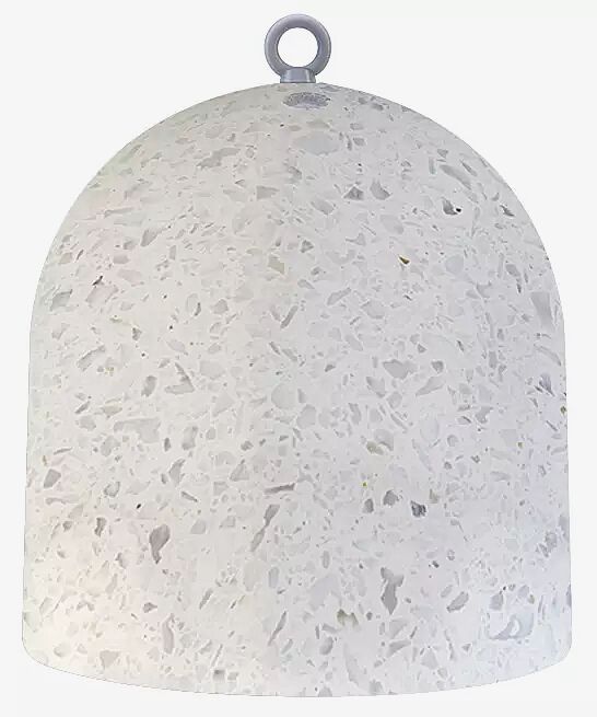 Poller TITANO aus rekonstituiertem Marmor geschliffen, in weiß carrara