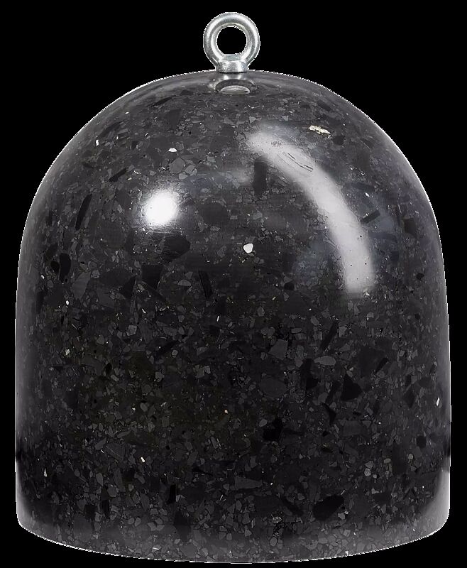 Poller TITANO aus rekonstituiertem Marmor geschliffen, in schwarz ebano