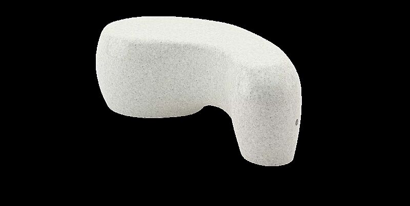 Sitzelement FUNNY aus Beton, gestockt