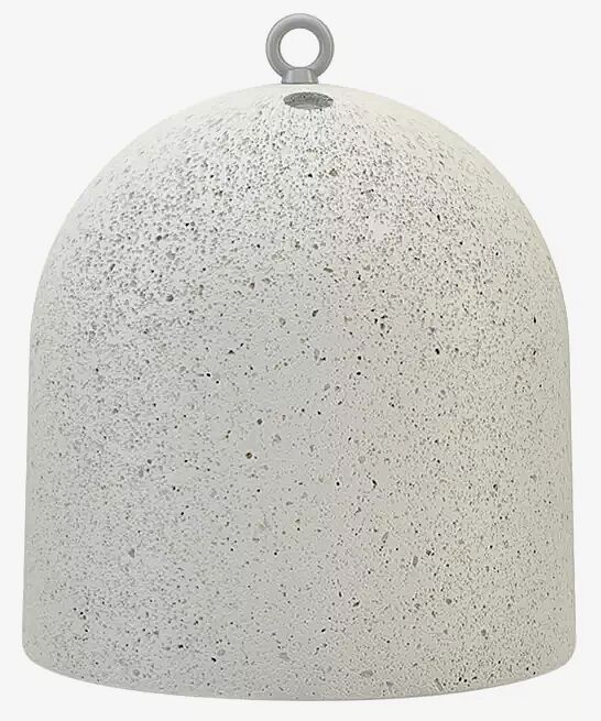 Poller TITANO aus Beton geschliffen, in Granitoptik weiß