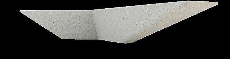 Sitzbank ARROW aus Beton, in Granitoptik weiß