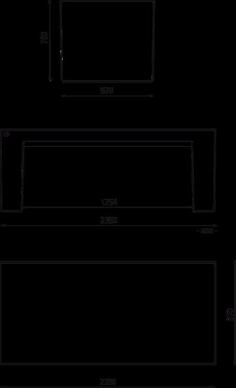 Tisch ERACLEA aus rekonstituiertem Marmor, geschliffen