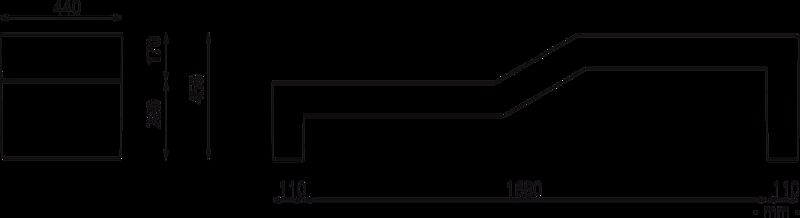 Sitzbank VENEZIA BABY ohne Rückenlehne