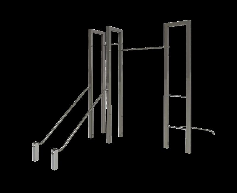 Calisthenics-Anlage XS-FELD, Ausführung Push Up, Serie BARFORZ