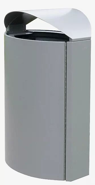 Abfallbehälter CAPITAL aus Stahl, zum freien Aufstellen