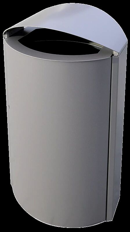 Abfallbehälter CAPITAL aus Stahl, zum freien Aufstellen