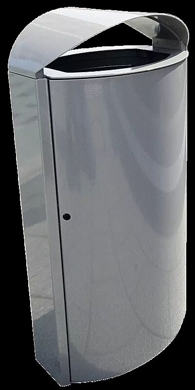 Abfallbehälter CAPITAL aus Stahl, 60 Liter, zum freien Aufstellen