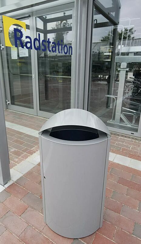 Abfallbehälter CAPITAL aus Stahl, 90 Liter