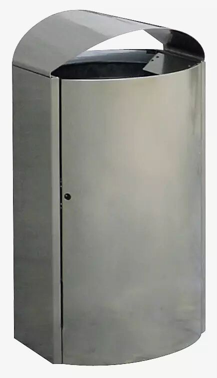 Abfallbehälter CAPITAL aus Edelstahl, zum freien Aufstellen